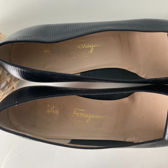 SALVATORE FERRAGAMO Black pumps 10.5 - Picture 5 of 9